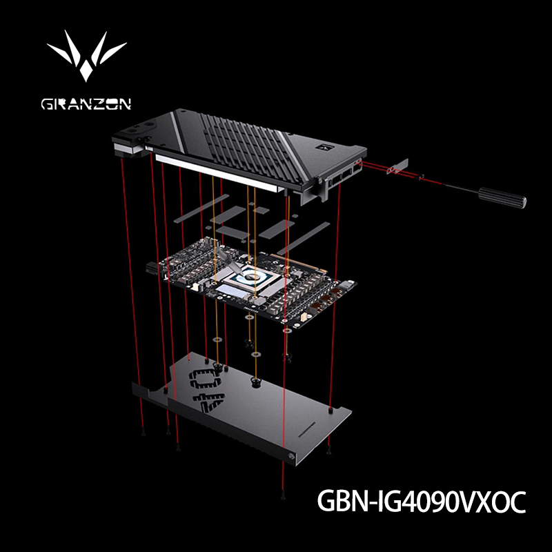 Bloco de Água Granzon para Pla - Rtx 4090 Water Block Full Cover avaliação e preço
