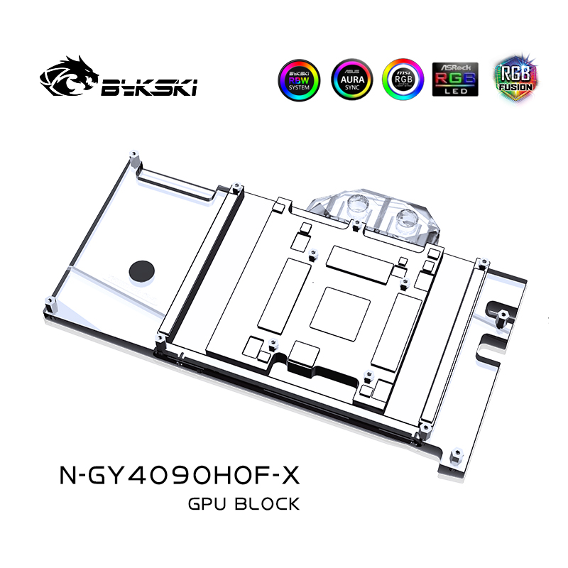 Bykski N-GY4090HOF-X GPU Block - Rtx 4090 Water Block Full Cover avaliação e preço