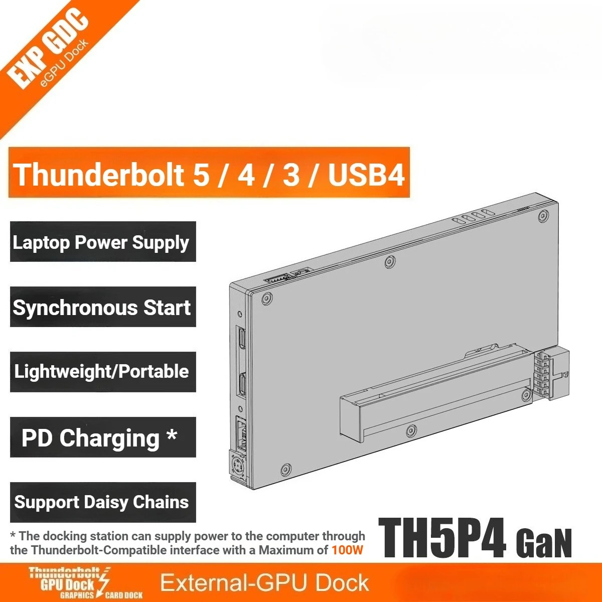 TH5P4GaN Laptop Thunderbolt 5/ - Gpu External Dock Egpu Thunderbolt 4 avaliação e preço