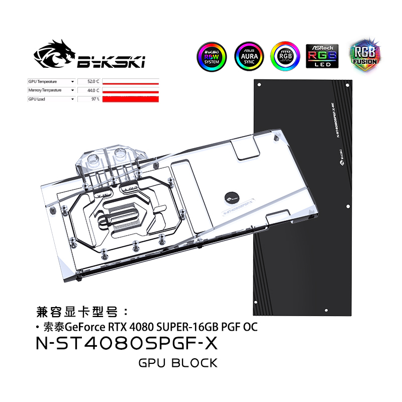 Bykski bloco gpu para zotac ge - Rtx 4080 Water Cooling Block avaliação e preço
