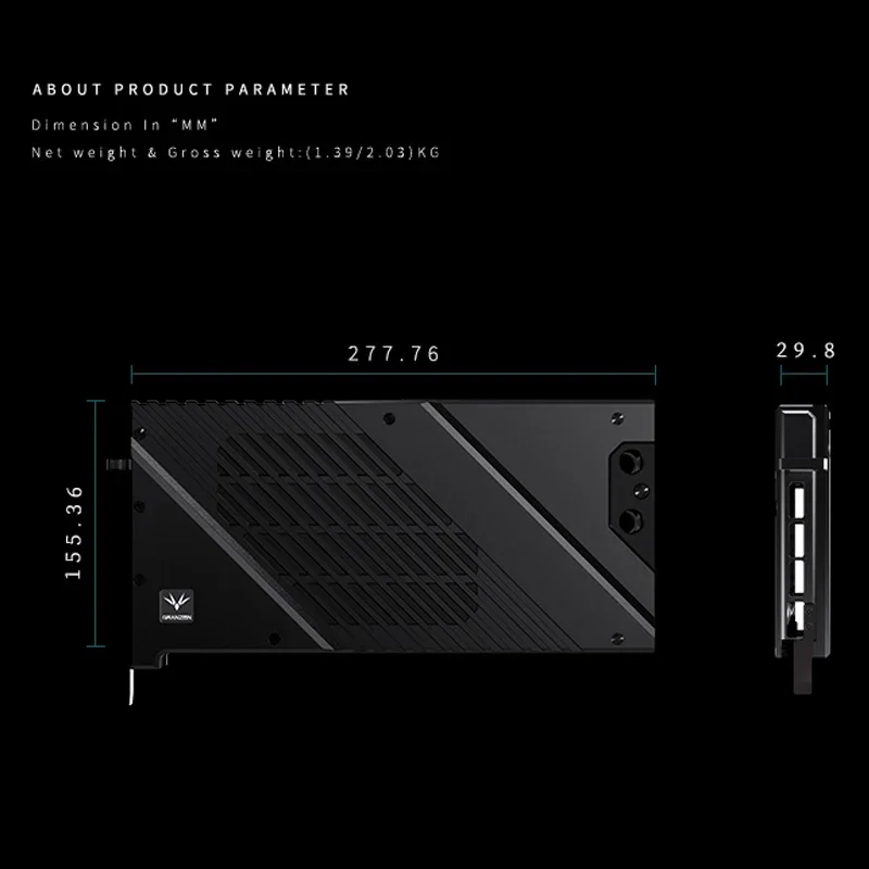 Granzon GBN-MS4090VES, bloco d - Rtx 4090 Water Block Full Cover avaliação e preço