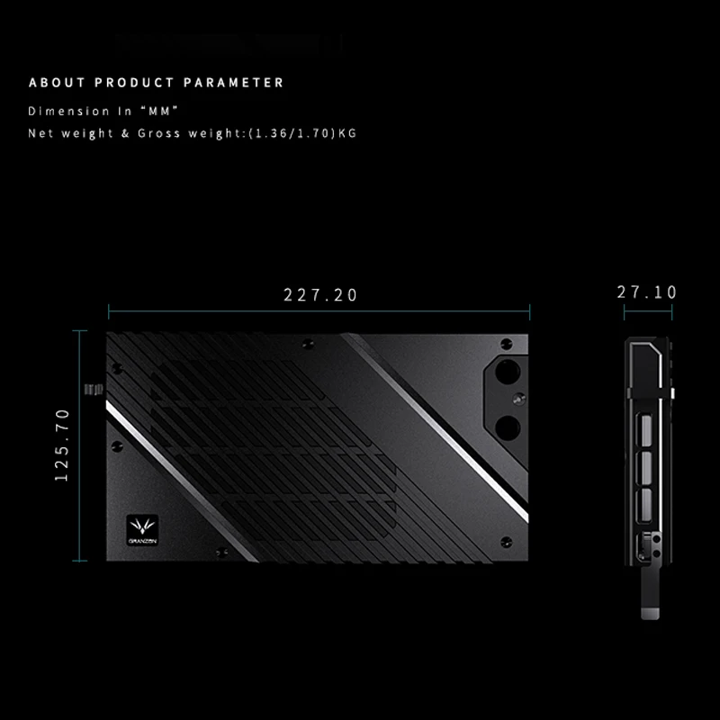 Bloco de GPU Granzon para Plac - Rtx 4080 Water Cooling Block avaliação e preço