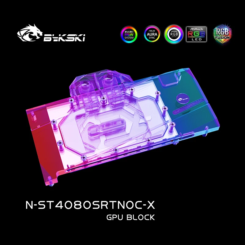 Bloco de GPU Bykski N-ST4080SR - Rtx 4080 Water Cooling Block avaliação e preço