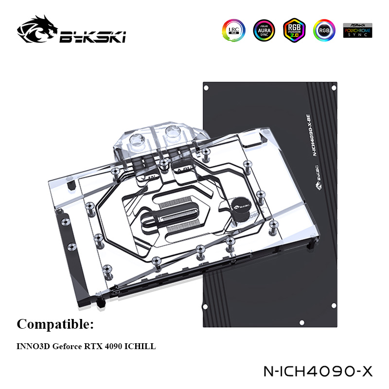 Bykski refrigerador de água pa - Rtx 4090 Water Block Full Cover avaliação e preço
