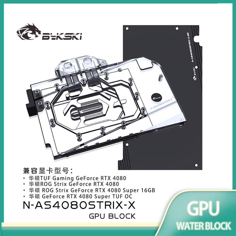 Bloco de GPU Bykski para Placa - Rtx 4080 Water Cooling Block avaliação e preço