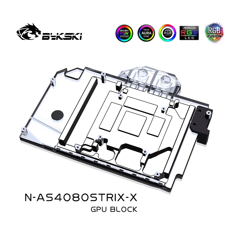 Bloco de GPU Bykski para Placa - Rtx 4080 Water Cooling Block avaliação e preço