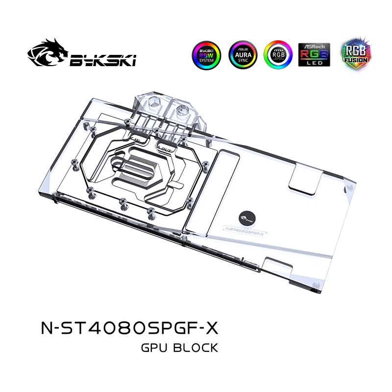 Bloco de GPU Bykski N-ST4080SP - Rtx 4080 Water Cooling Block avaliação e preço