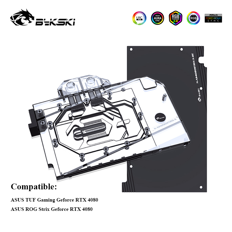 Bykski gpu refrigerador de águ - Rtx 4080 Water Cooling Block avaliação e preço