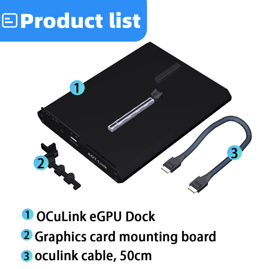 OCuLink eGPU Dock PCIe 4.0 X4  - Oculink Gpu Dock Station avaliação e preço